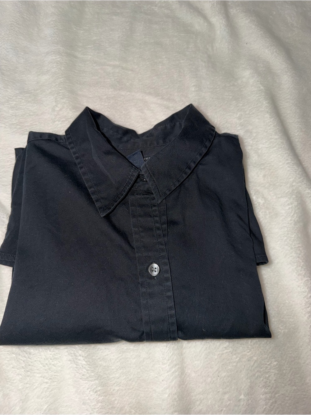 Banana Republic Black Non-Iron Fitted Shirt
